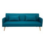 Produktbild von Miliboo Schlafsofa skandinavisch 3 Plätze blaugrün LULA
