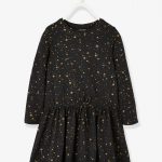 Bild von Vertbaudet Kleid für Mädchen, schwarz sterne Gr. 86 von vertbaudet