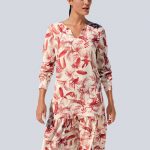 Produktbild von Alba Moda Kleid mit modischem Tropical-Dessin, weiß